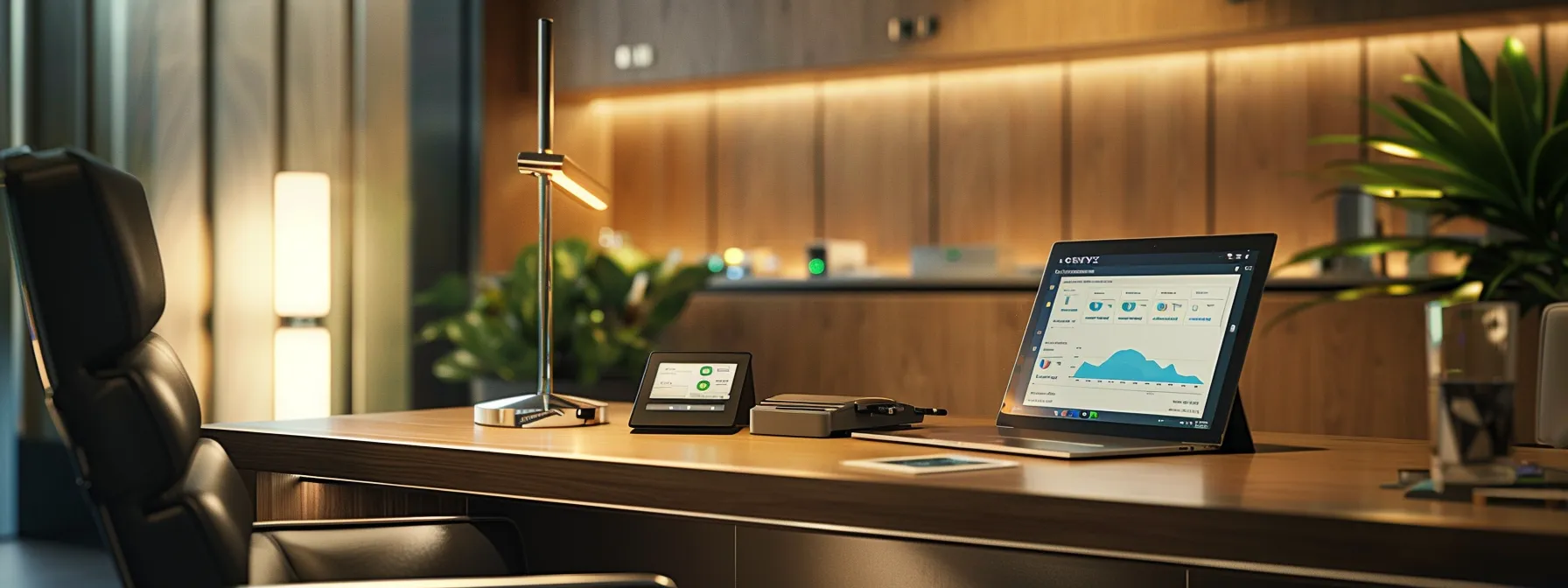 a sleek, modern office workspace featuring a well-organized desk with a laptop displaying an email dashboard, complemented by a digital tablet showing analytics, all bathed in warm, focused lighting to convey the importance of email deliverability best practices. a sleek, modern office workspace featuring a well-organized desk with a laptop displaying an email dashboard, complemented by a digital tablet showing analytics, all bathed in warm, focused lighting to convey the importance of email deliverability best practices.